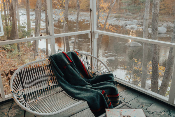 screen porch warners camp cabin rental lake placid airbnb adirondacks ausable river