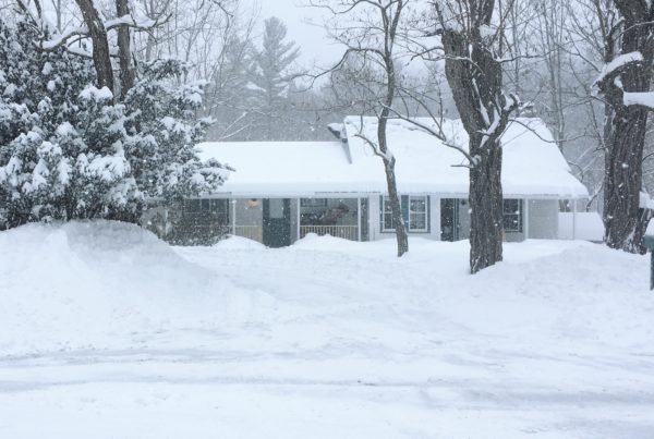 warner's camp winter snow adirondack cabin rental airbnb lake placid
