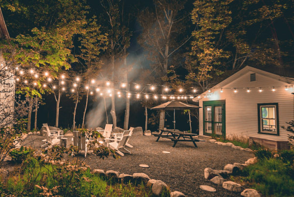adirondack cabin rental warners camp upstate getaway fire pit lake placid airbnb rental